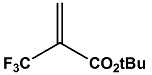 Chemical diagram for tert-Butyl α-(Trifluoromethyl)acrylate Cas # 105935-24-8